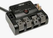 surge supressor, rotatable outlets, coaxial line